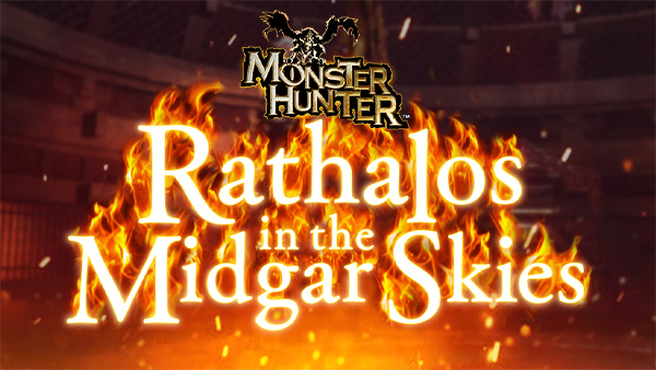 Monster Hunter Crossover Event Rathalos in the Midgar Skies